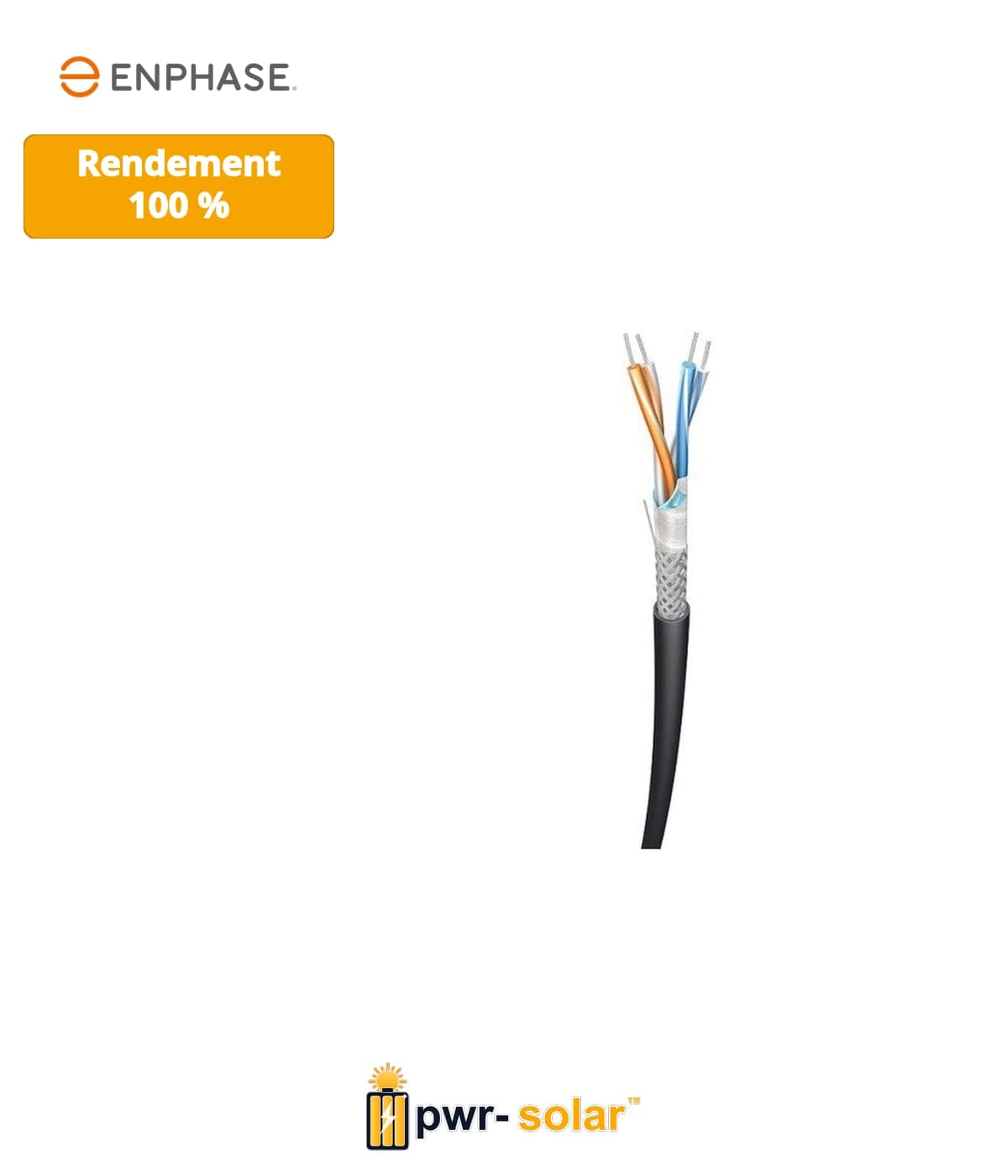 Bobine de 100m de câble de commande Belcom pour système Enphase Energy