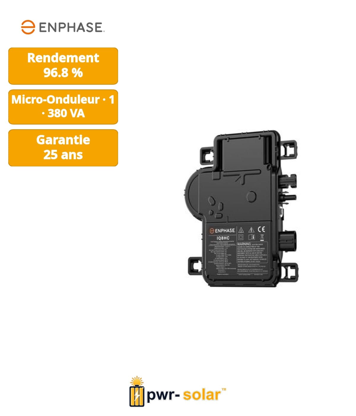 ENPHASE Micro-onduleur IQ8HC - 384VA