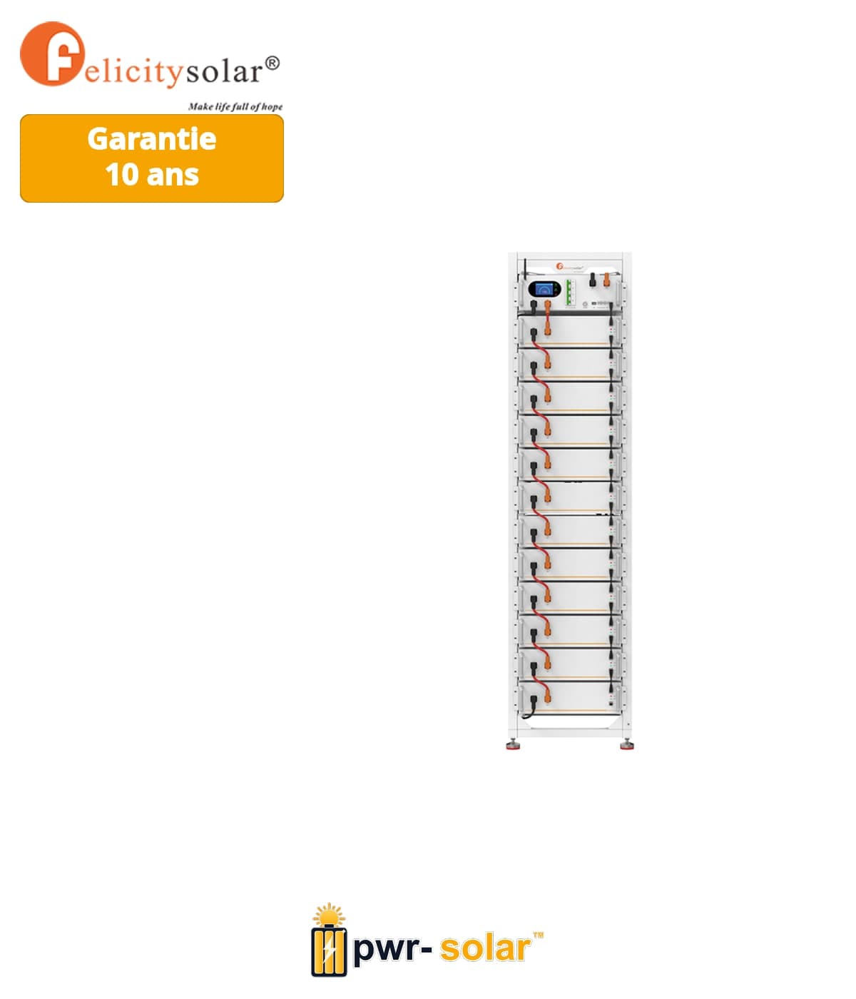 Felicitysolar FLH48100UG2 51,20kWh haute tension stockage batterie