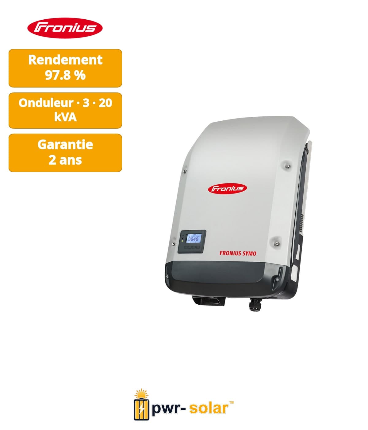 Onduleur Fronius Symo Advanced 20.0-3-M 2MPPT