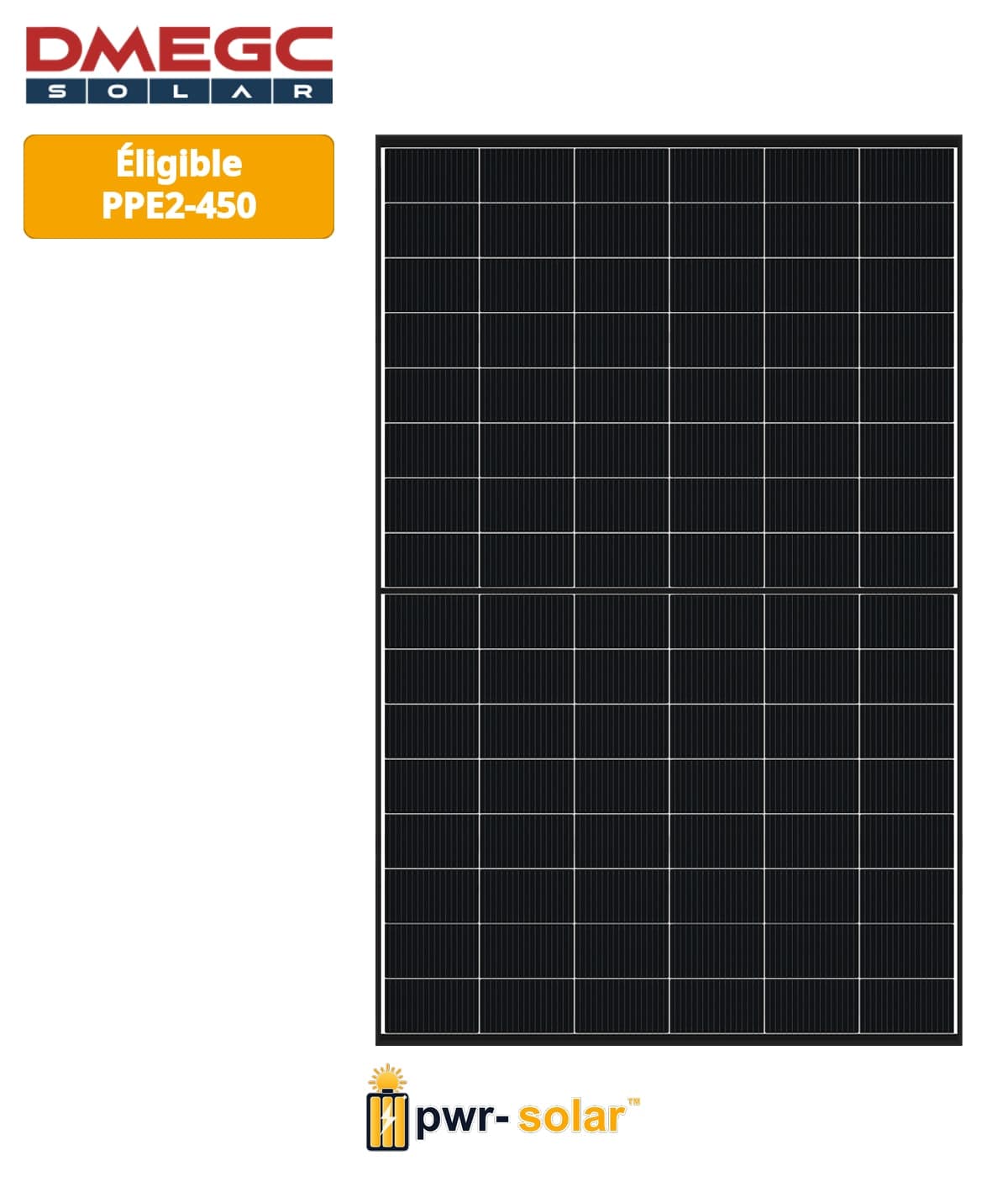 DM515G12RT-B54HBT Module N-TYPE 515Wc - Bi-verre transparent - Cadre noir - PPE2