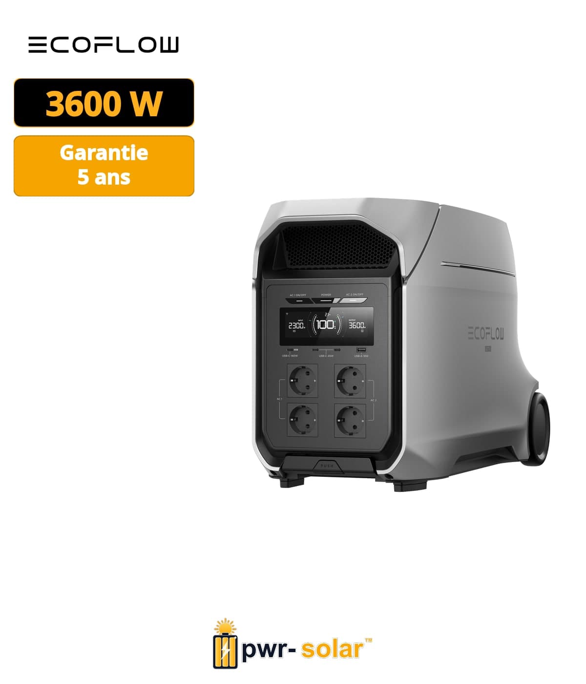 Delta 3 Ultra Plus Batterie portable 3,072 kWh