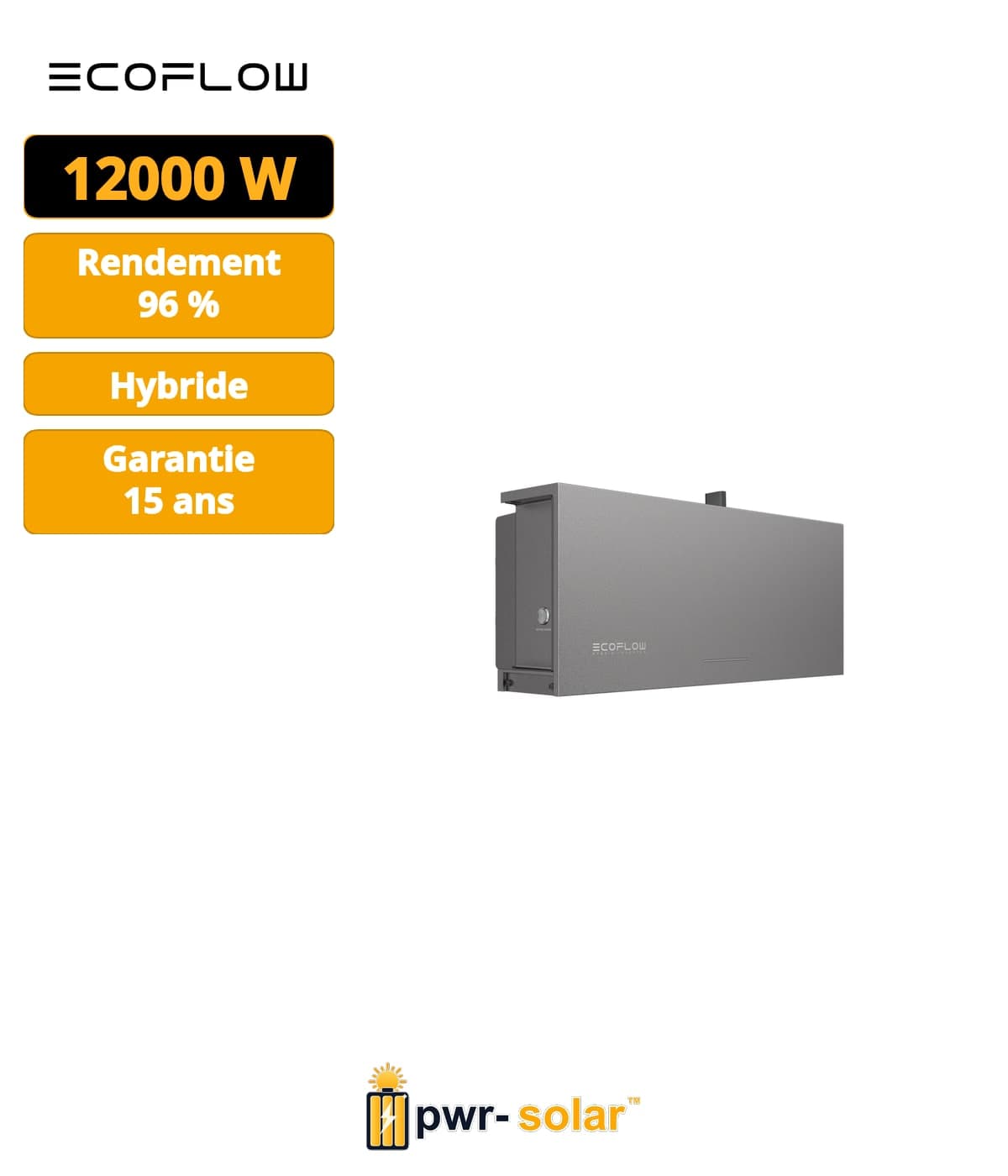 ECOFLOW - Onduleur hybride 6 kW - PowerOcean - monophasé