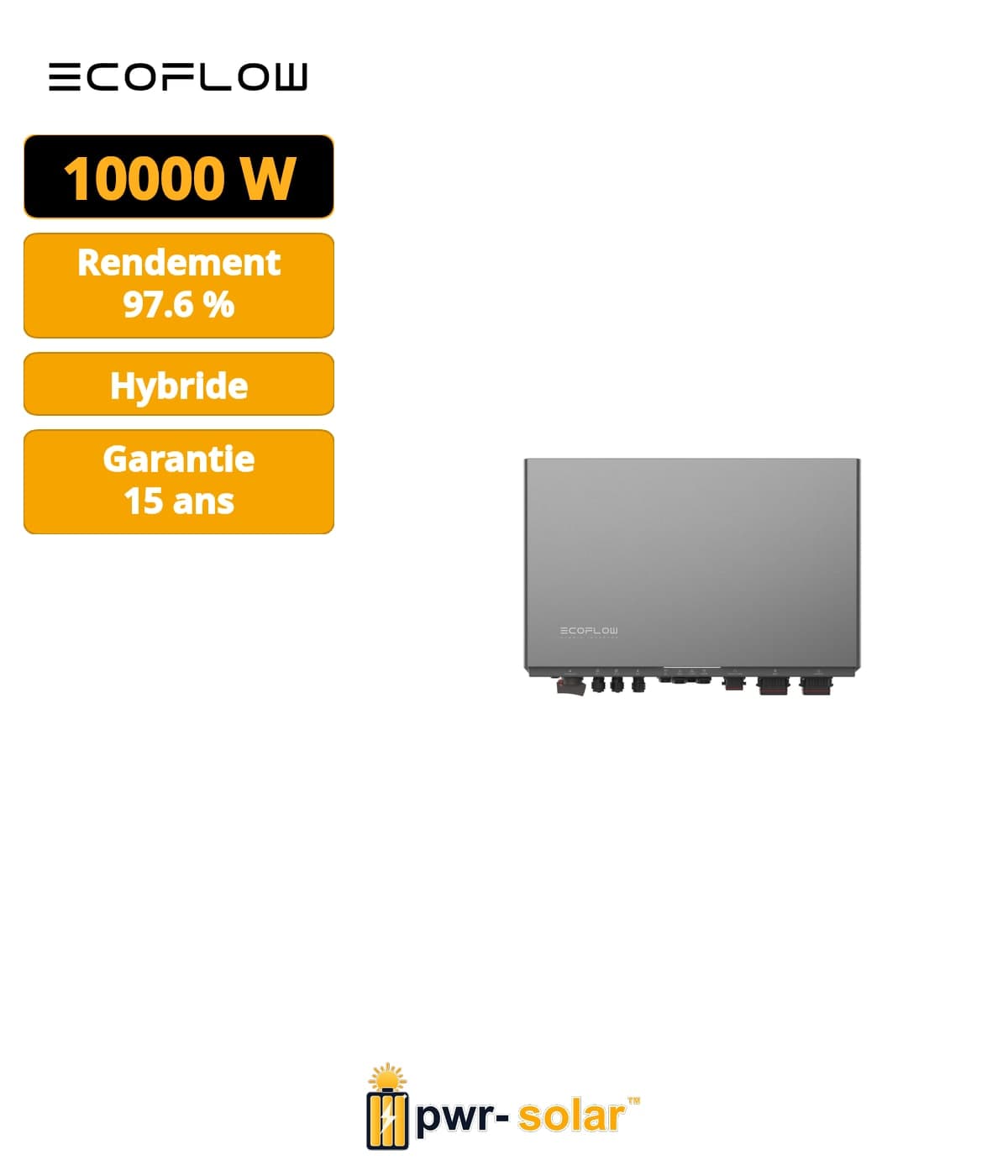 ECOFLOW - Onduleur hybride 6kW - PowerOcean - triphasé