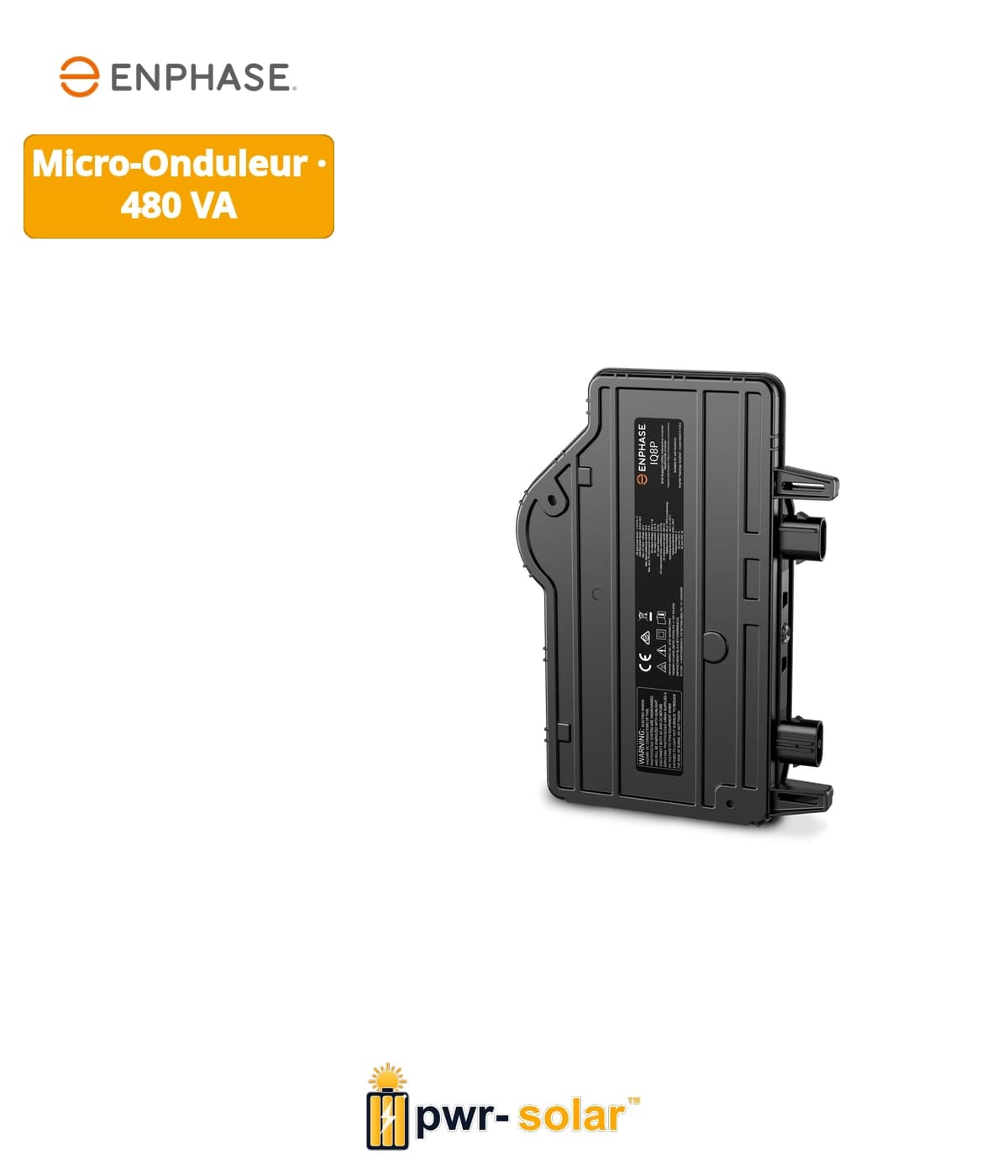 ENPHASE - Micro-onduleur IQ8P - 480VA - 7 x IQ8P par Q-RELAY monophasés - 21 x IQ8P par Q-RELAY triphasés