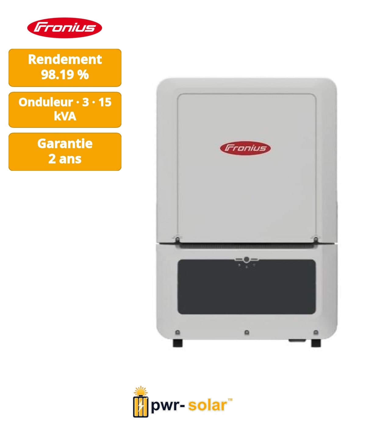 FRONIUS - Onduleur VERTO 15.0 SPD 1+2 - 3MPPT