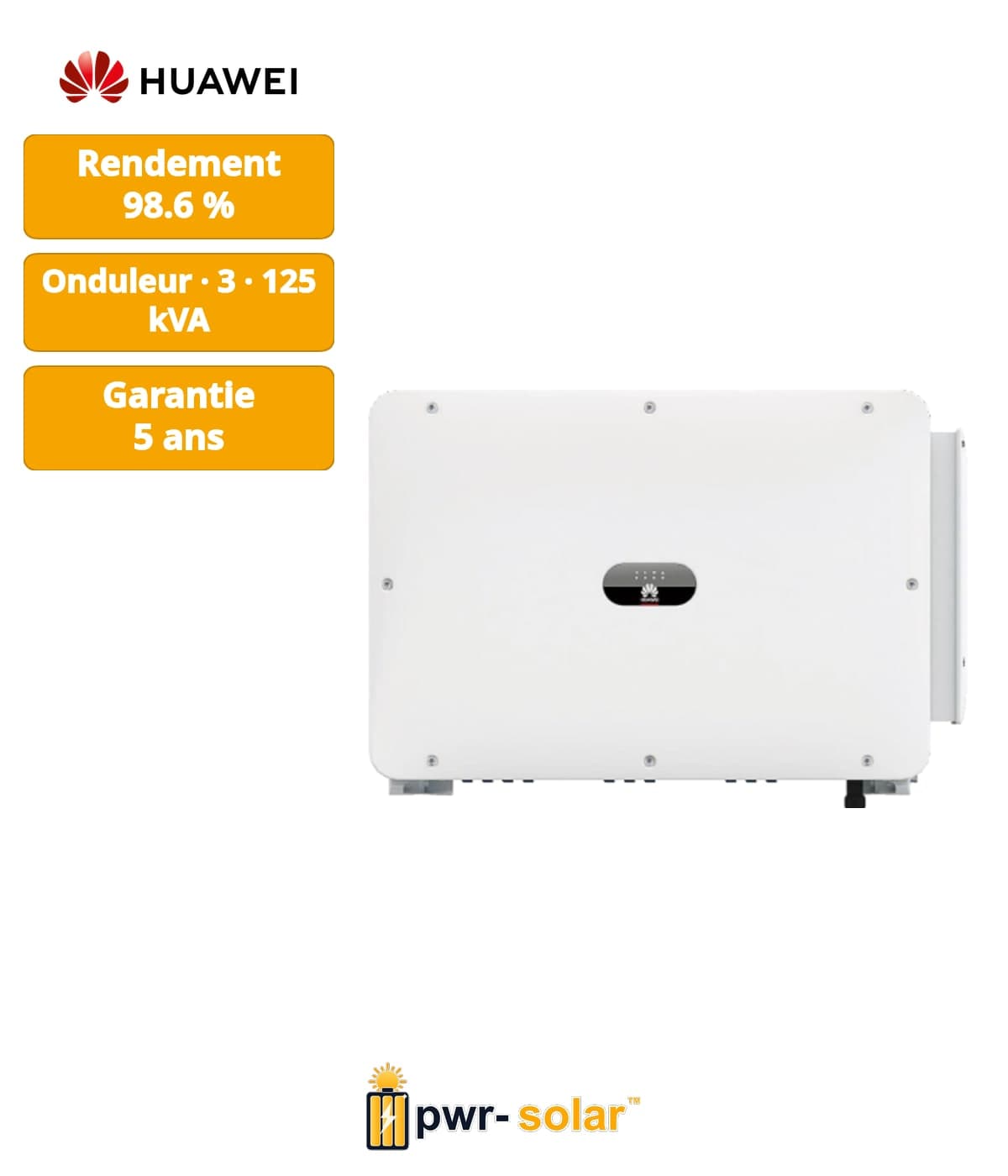 HUAWEI - Onduleur SUN2000-115KTL-M2 - Onduleur triphasé 115kw 10MPPT - avec protection contre les surtensions DC de type I+II