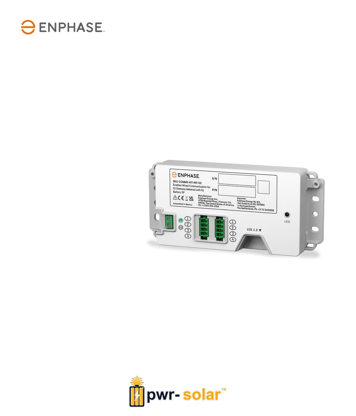 Kit de communication 2 INT pour IQ Gateway Metered et IQ Battery 5P