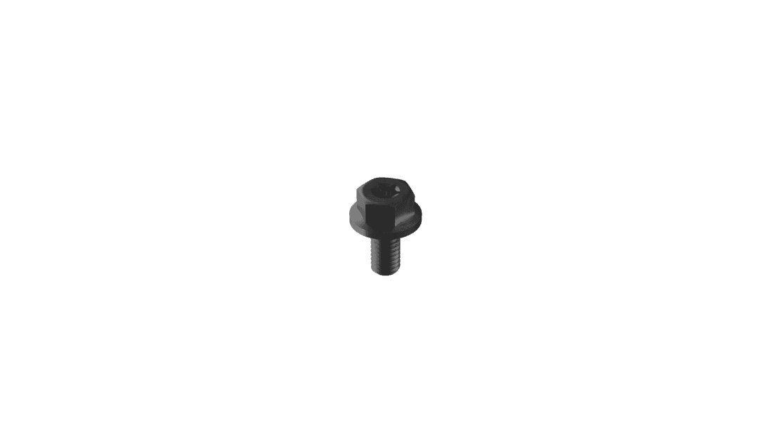 Enstall Vis de montage M6 x 12mm - Noir