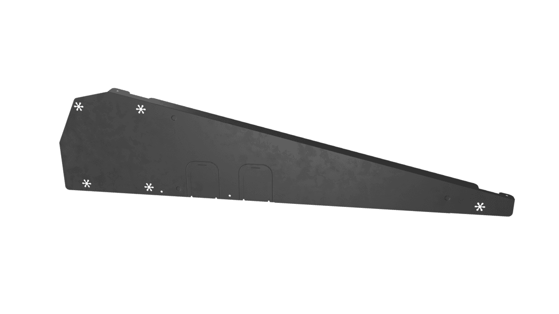 Enstall FlatFix Fusion Déflecteur de vent gauche - Noir