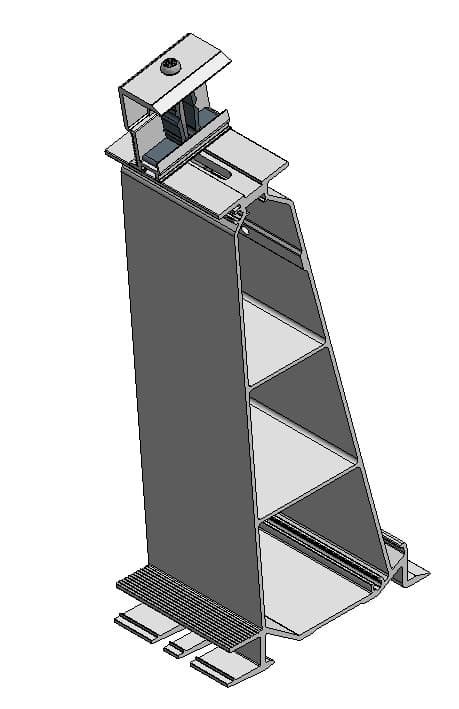 Van Valk Pied arrière Alu. ValkPro+ P10° côté
