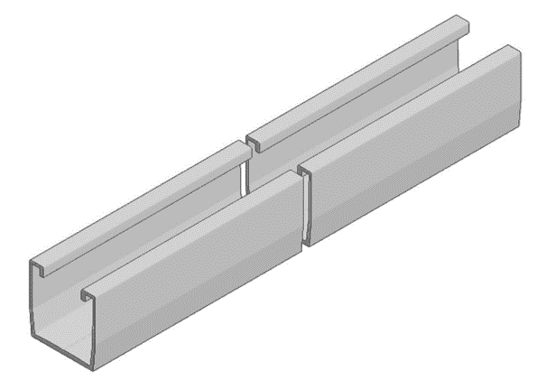 Van Valk - Profilé trapézoïdal L=2400 mm