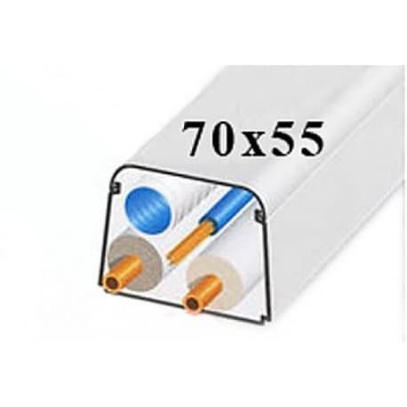 ClimaPlus CP7055-KAN Canal de montage 70x55mm Longueur 2 mètres Gris