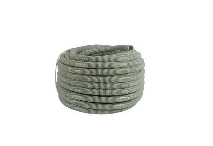 Tuyau corrugé – tuyau de protection 32/15 – gris – (25 m)