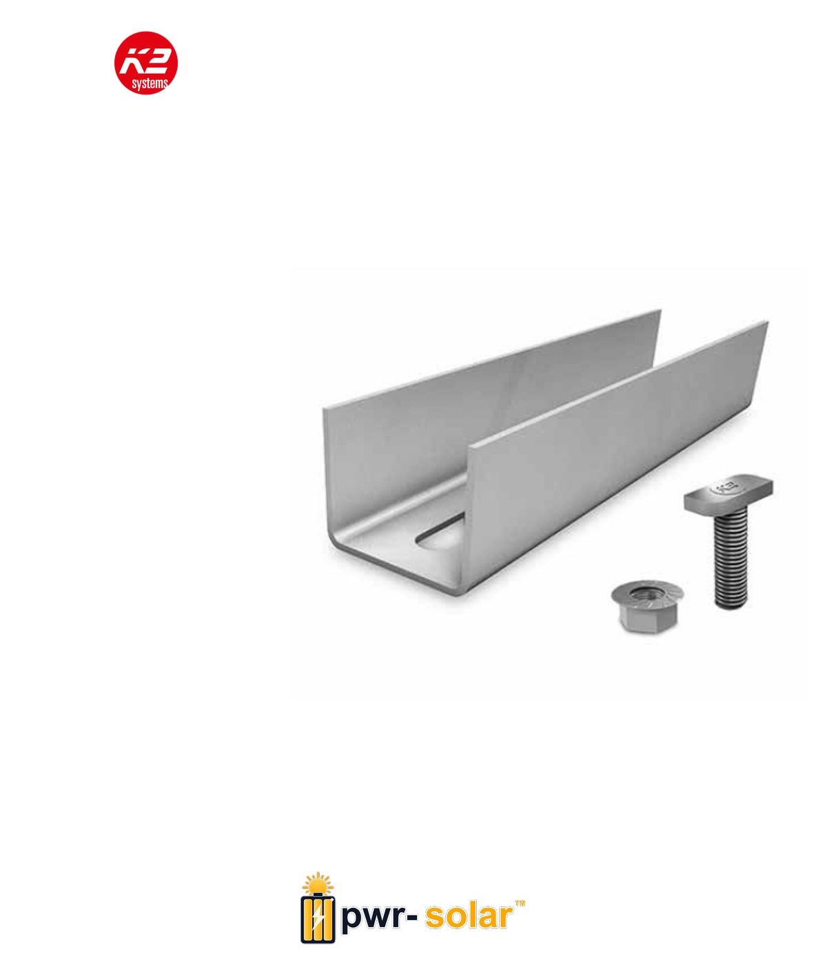 1004107 - K2 SYSTEMS Kit connecteur de rail pour SolidRail