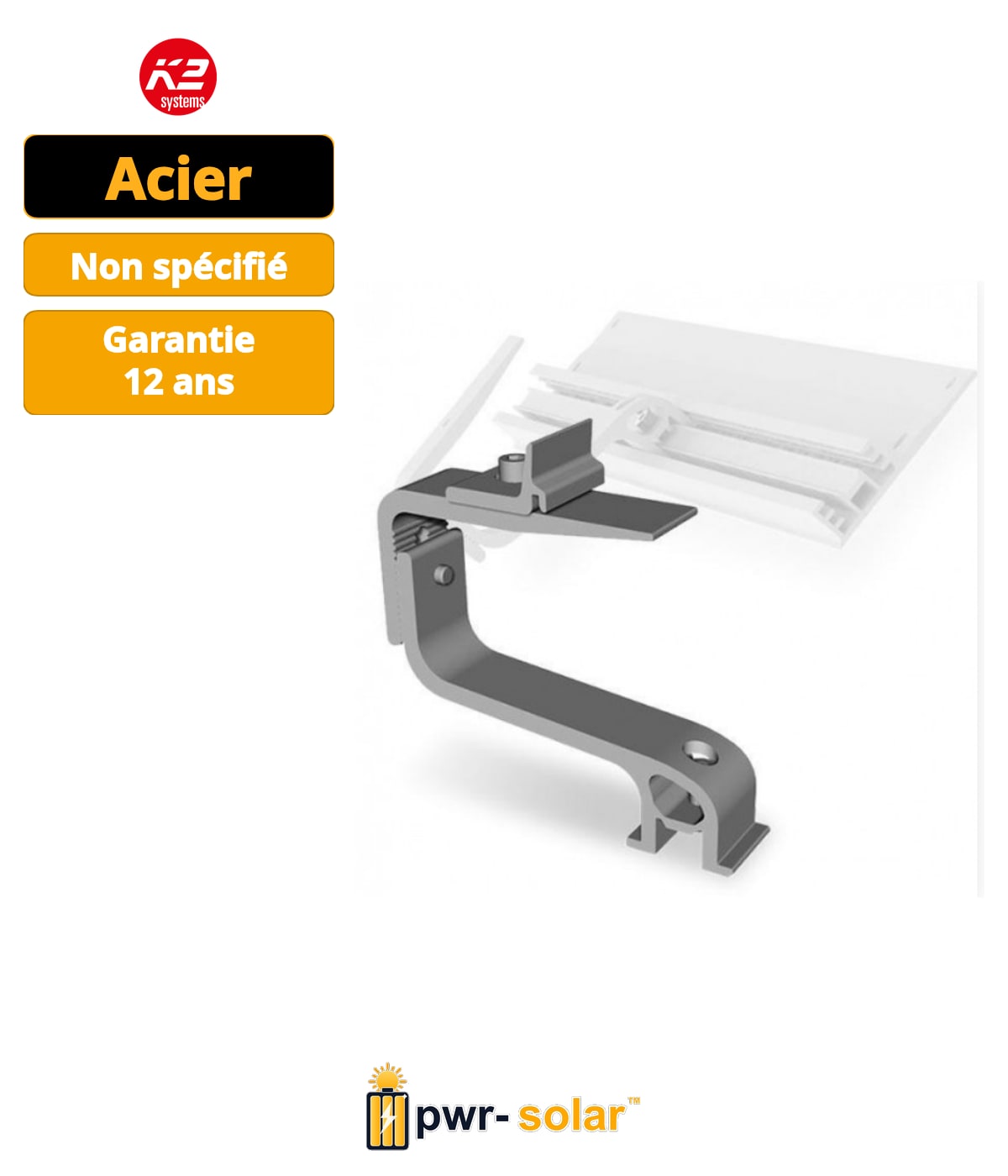 K2 Systems K2 Crochet de toit Bracker CrossHook 4S