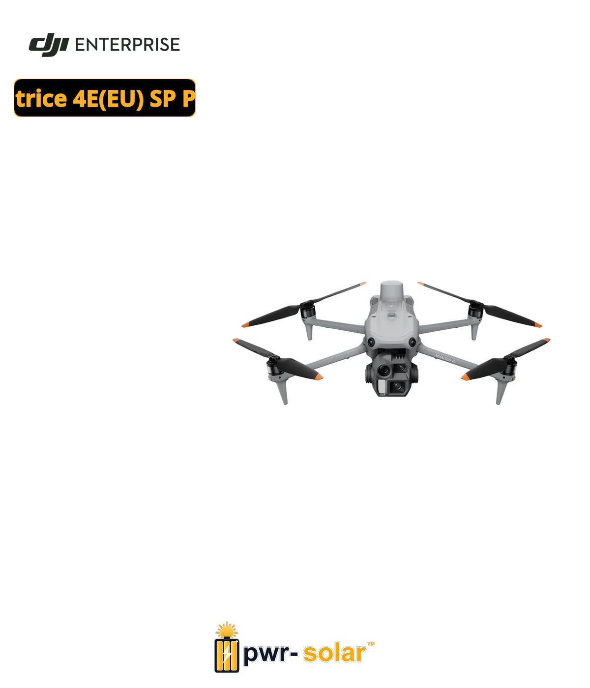 DJI DRONE Matrice 4E(EU) SP Plus