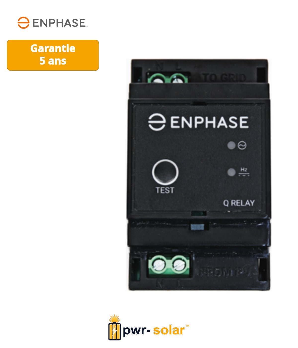 ENPHASE QRELAY MonophaséJusqu’à 15 micro-onduleurs Enphase IQ-7/IQ8 ou 12 micro-onduleurs Enphase IQ-7+/IQ8