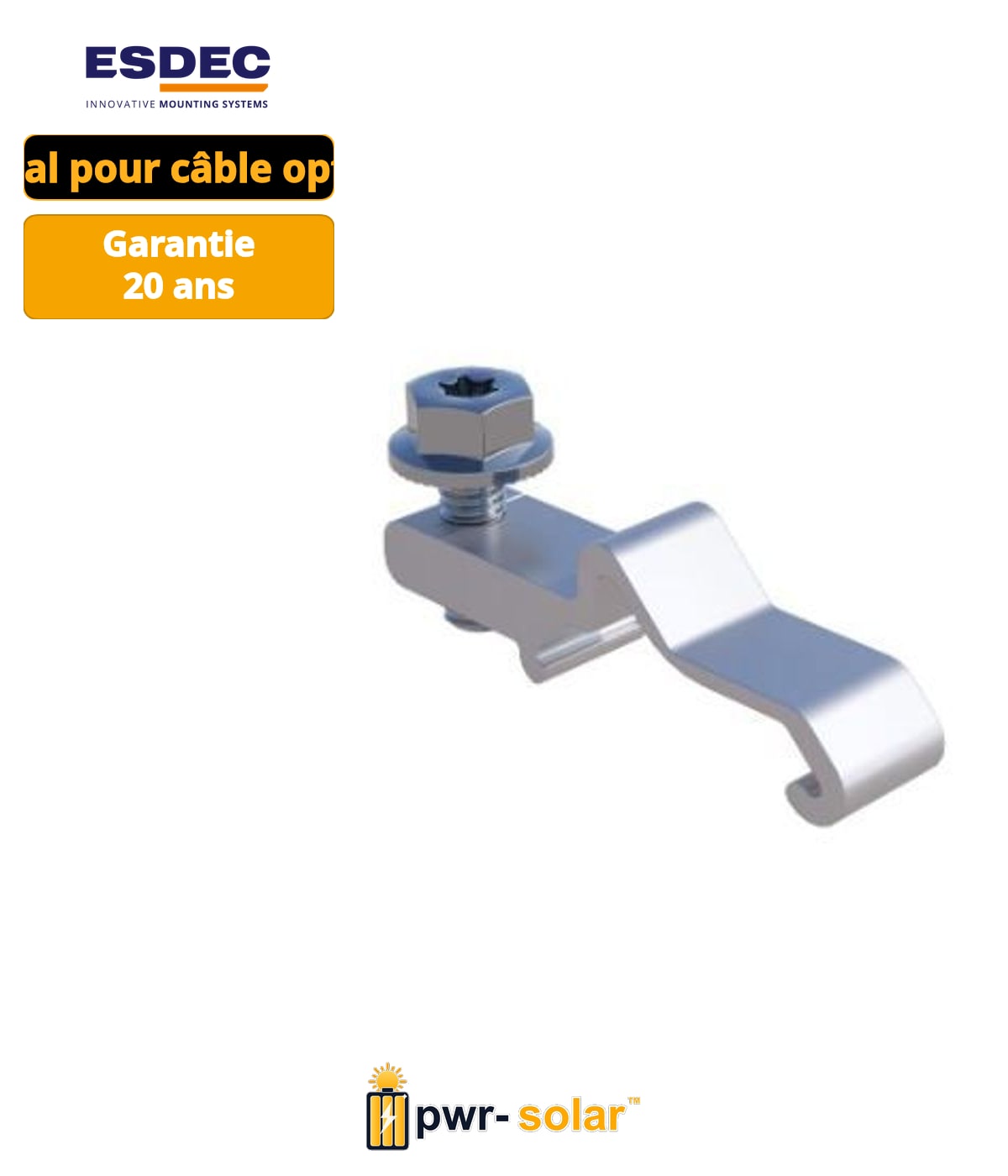 ESDEC Enstall ClickFit EVO MLPE Clip Poids lourd