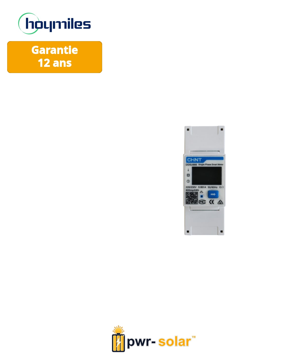 Hoymiles DDSU666 (100A) Smart Meter Monophasé - incl. 1x CT 100A