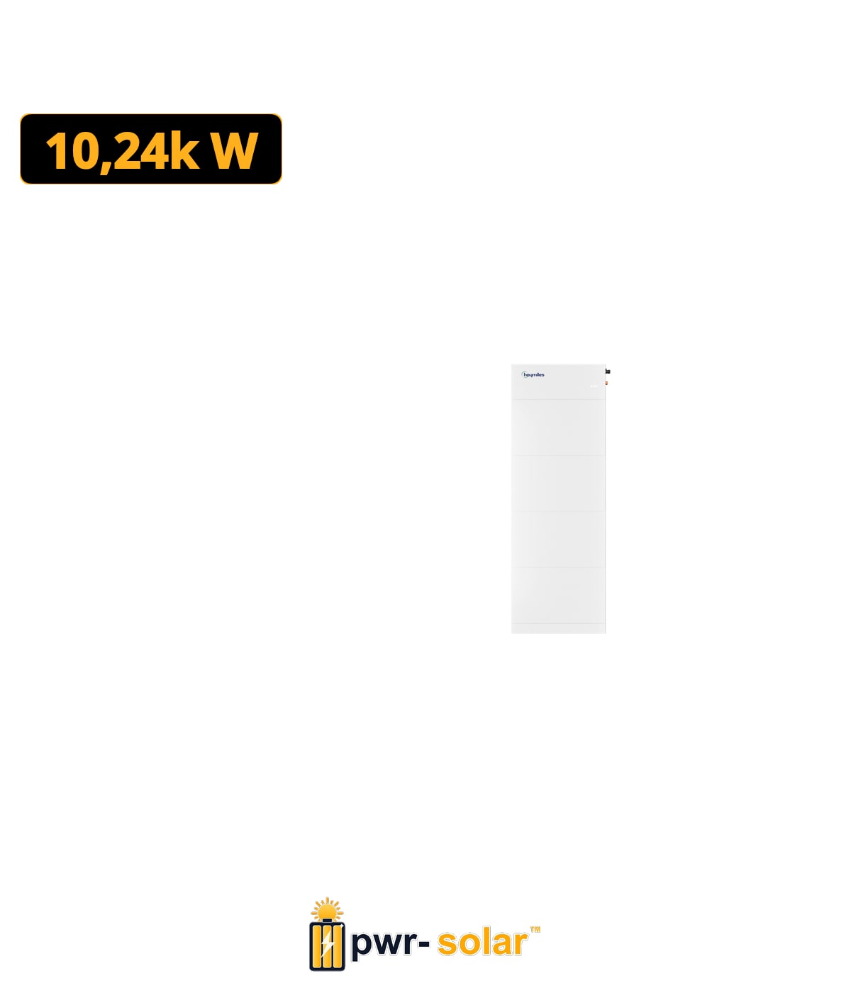 HOYMILES - LB-20S-G2 - ensemble batterie 20.48kWh + BMS + SUPPORT DE MONTAGE AU SOL