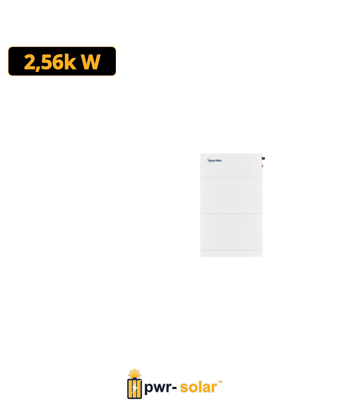 HOYMILES - LB-5S-G2 - ensemble batterie 5.12kWh + BMS + SUPPORT DE MONTAGE AU SOL