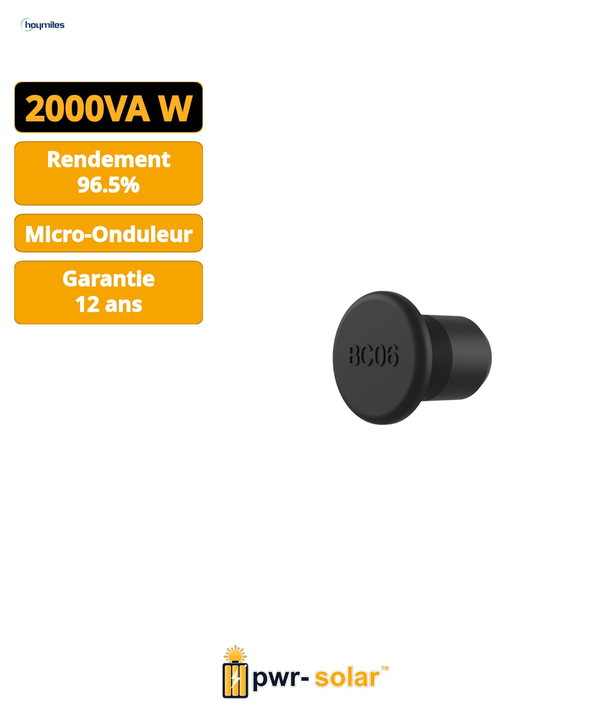 Micro-onduleur HMT-2000-4T triphasé 2000VA