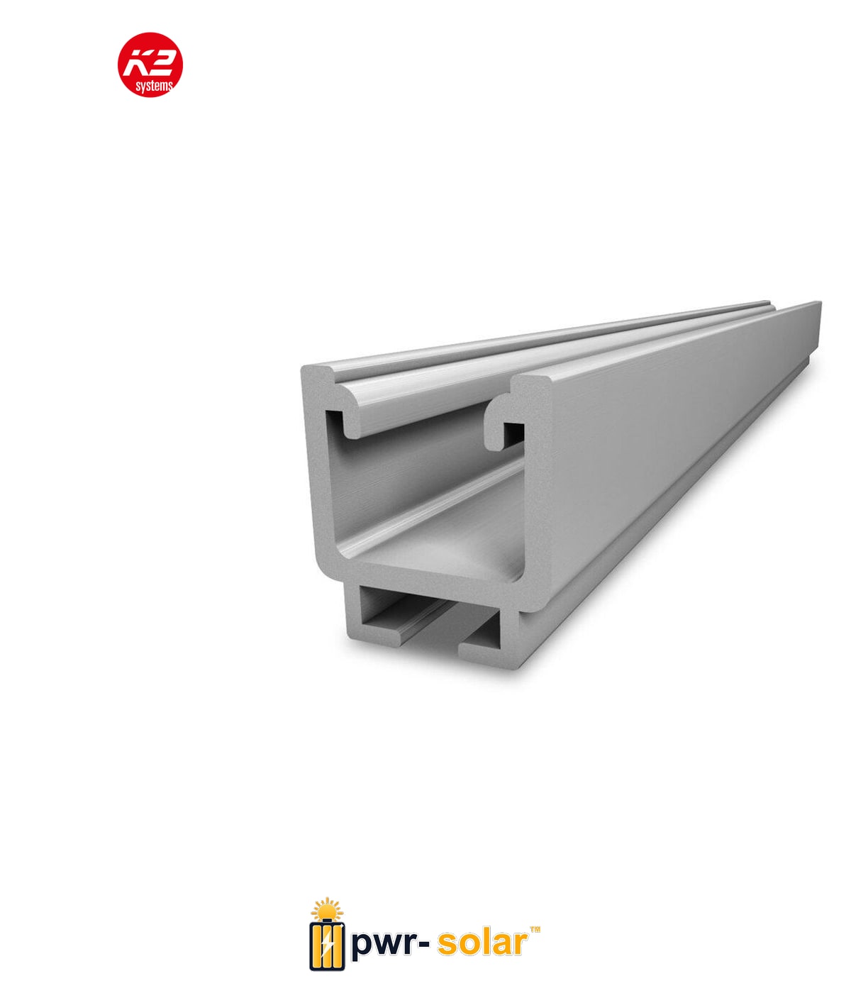 K2 - Rail de montage SOLIDRAIL Light - Long = 2,50m (copie)