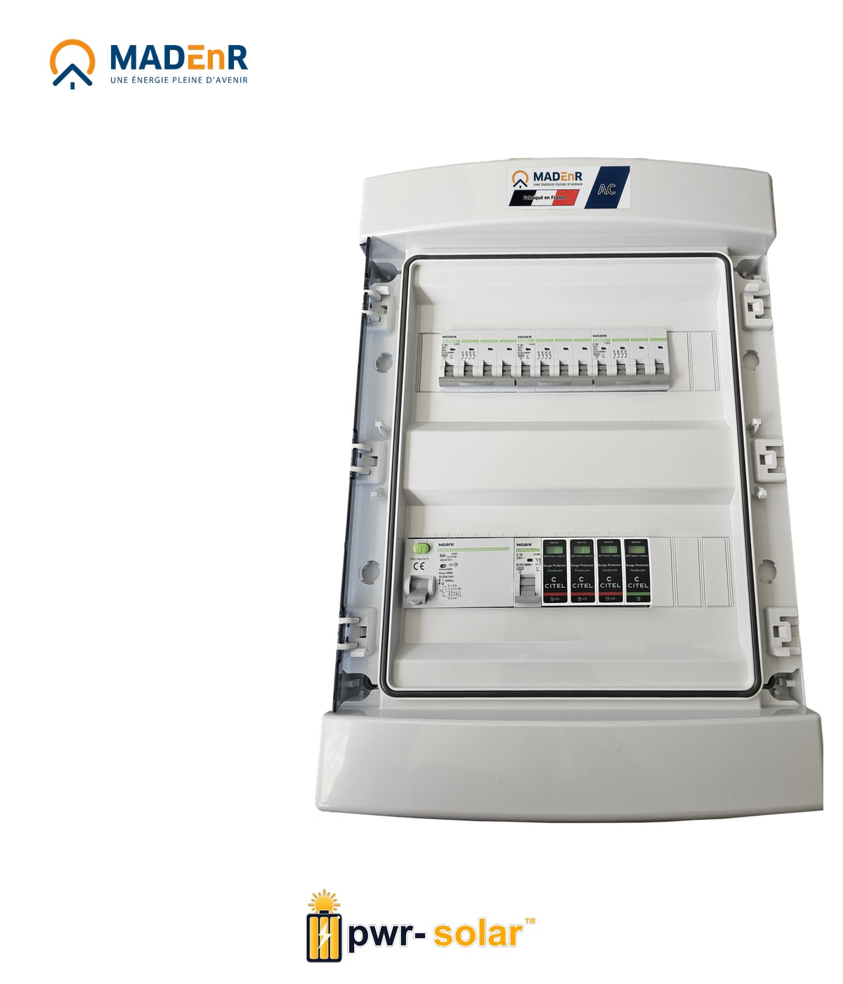 MADEnR - Coffret PV AC 18/25kW triphasé 3 lignes – Micro onduleur