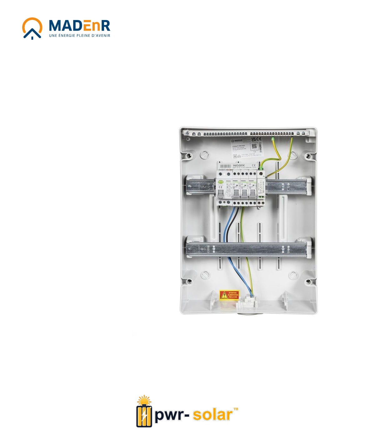 MADEnR - Coffret PV AC 3kW monophasé 1 ligne – Micro onduleur + PLACE PASSERELLE