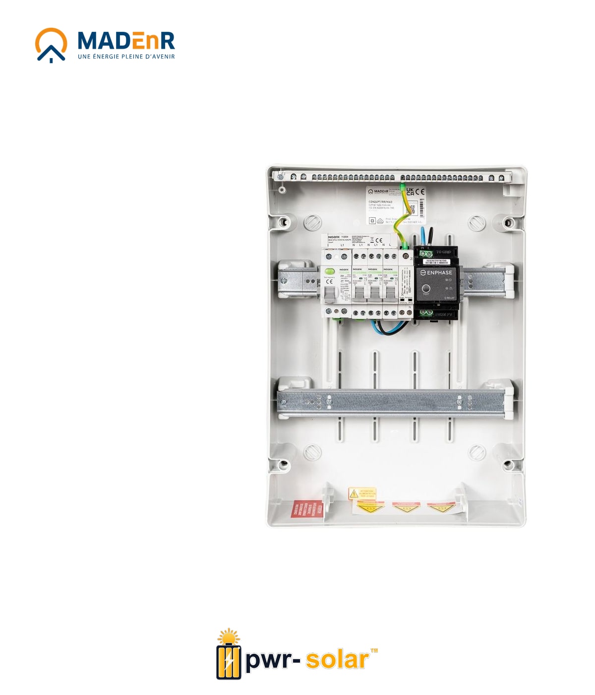 MADEnR - ENPHASE Coffret PV AC 3kW monophasé – 1 Qrelay monophasé + PLACE PASSERELLE