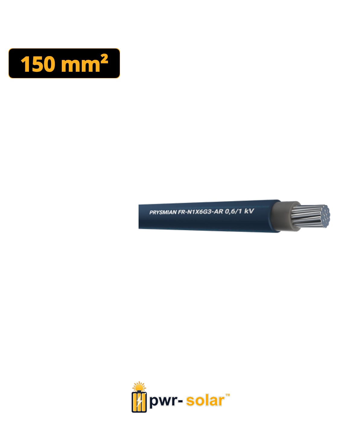 PRYSMIAN - Câble FR N1X6G3-AR 1X150 Alu 1kV Cca XPC 32325 - Euroclasse Cca