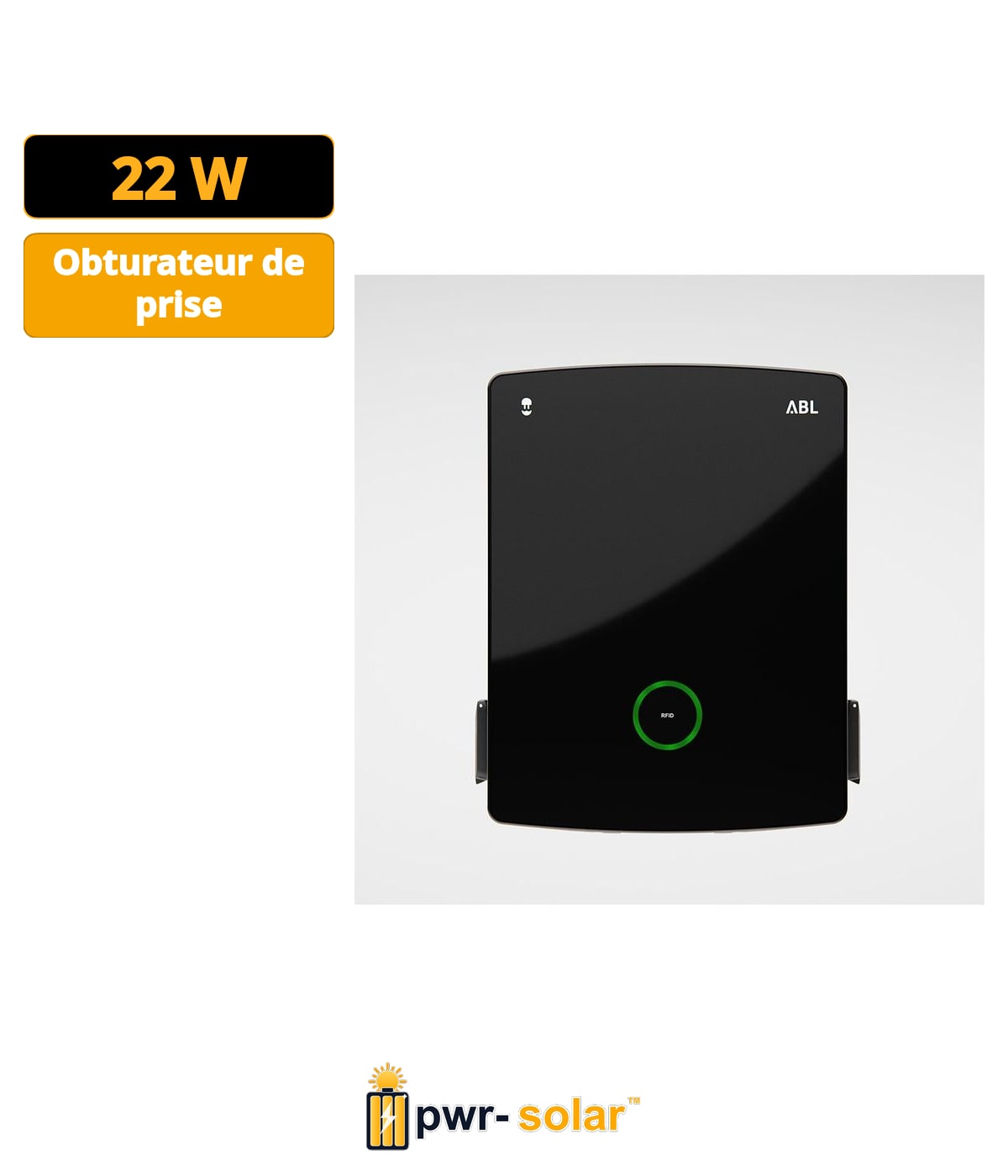 Wallbox ABL eM4 (22 kW / Double / RCBO / Obturateur / Extendeur / Standard / Noir)