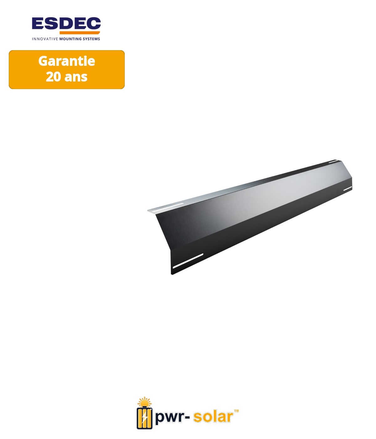 Enstall FlatFix Fusion Déflecteur de vent arrière 1700 (Noir)