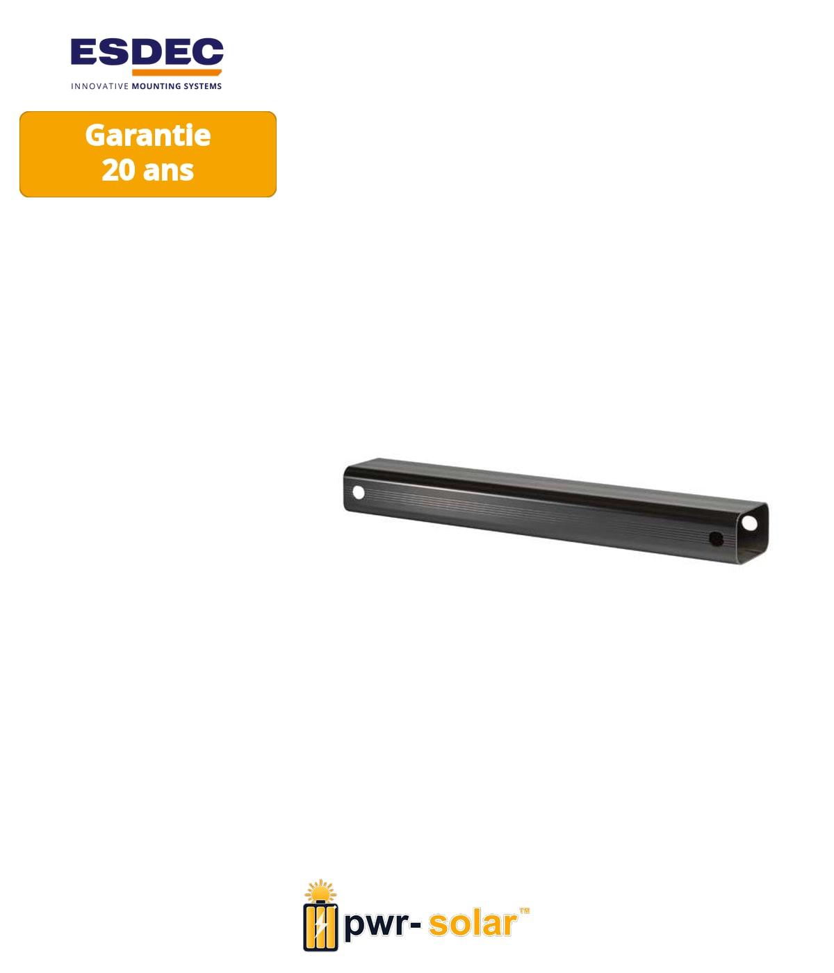 Enstall FlatFix Fusion Profilé de base 210mm (Noir)