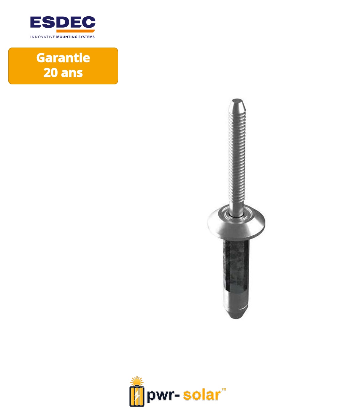 ESDEC Enstall ClickFit EVO Rivet aveugle d6,4