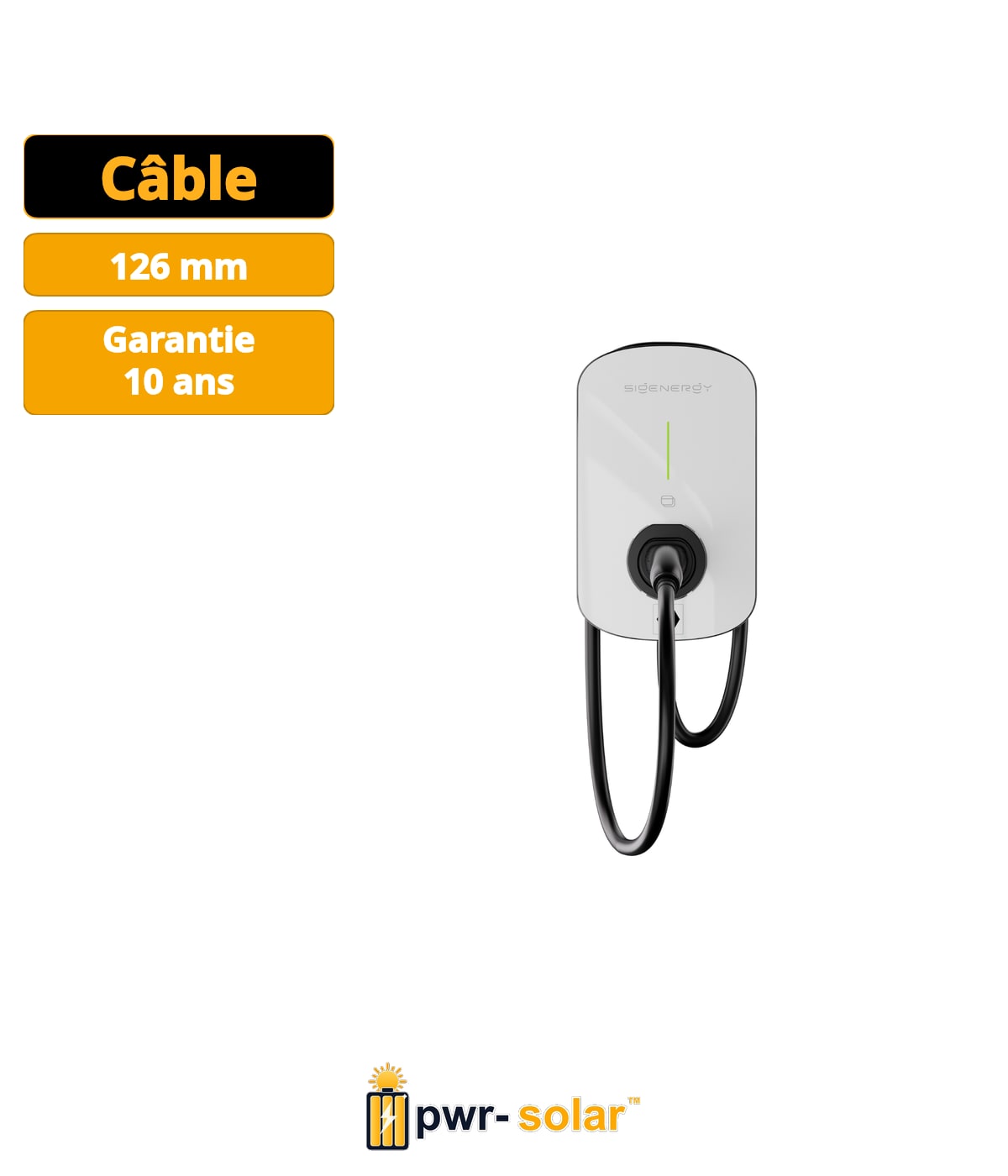 Sigenergy Sigen Chargeur EV CA 7kW (4G, câble T2 5m, Blanc)