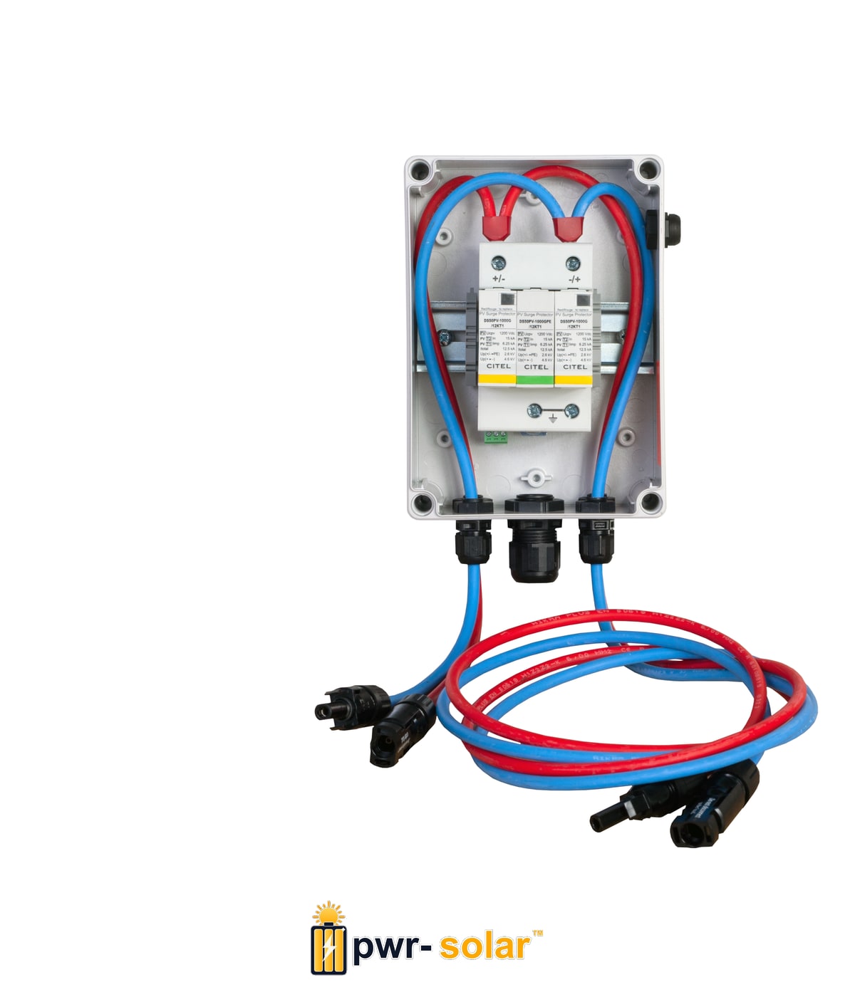 Citel PV-String Connection Box with Type 1 SPD (CiPlug1-51VG-12)