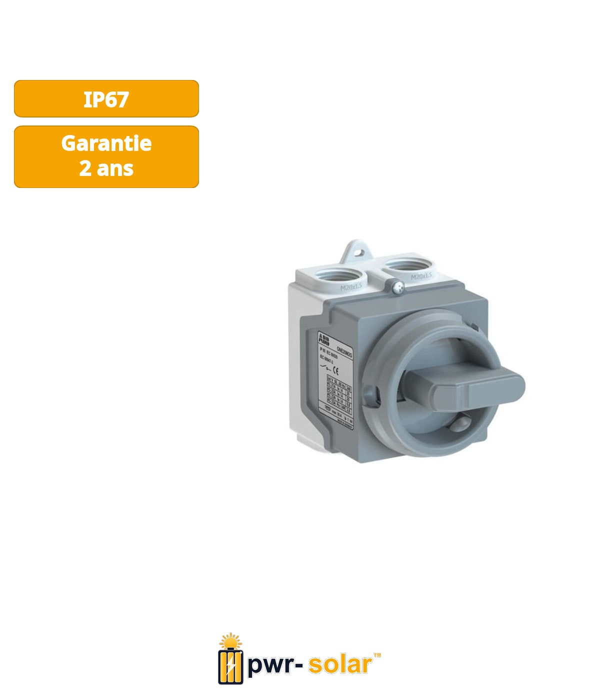 ABB ONE20M3G Interrupteur-sectionneur fermé