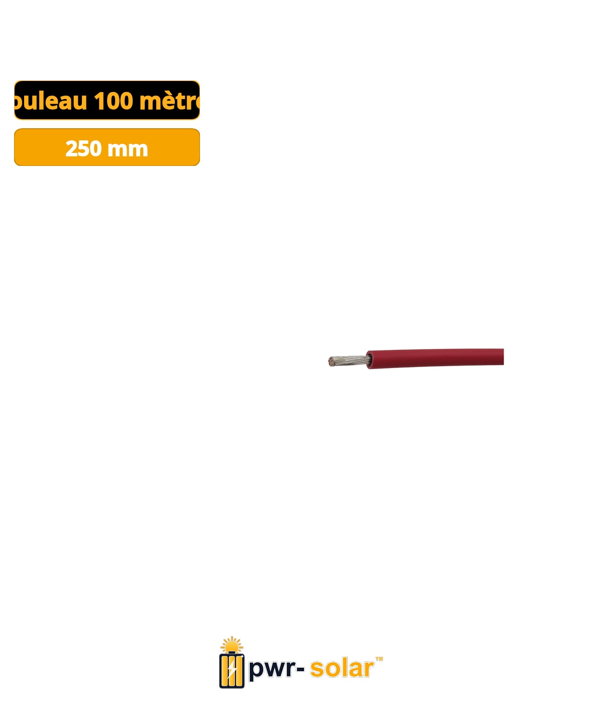 Athilex 1x6.0mm2 H1Z2Z2-K Rouge CCA - 100 m