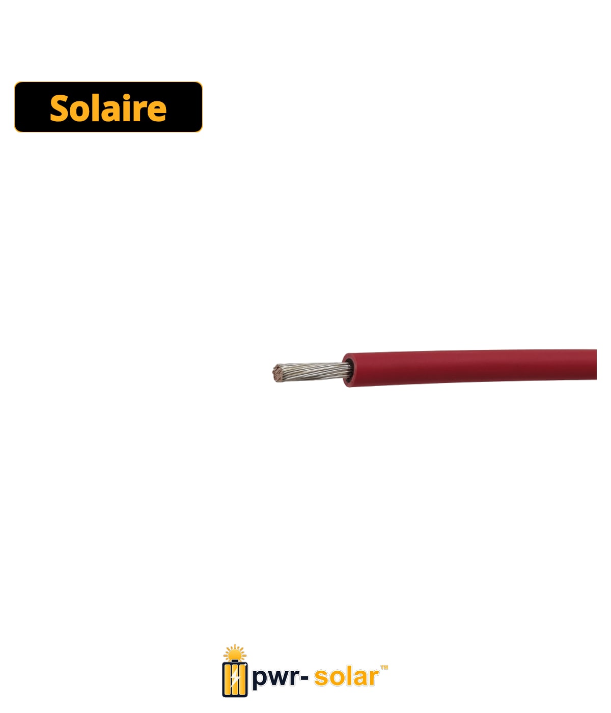 Athilex 1x10.0mm2 H1Z2Z2-K Rouge DCA - 100 Mtr