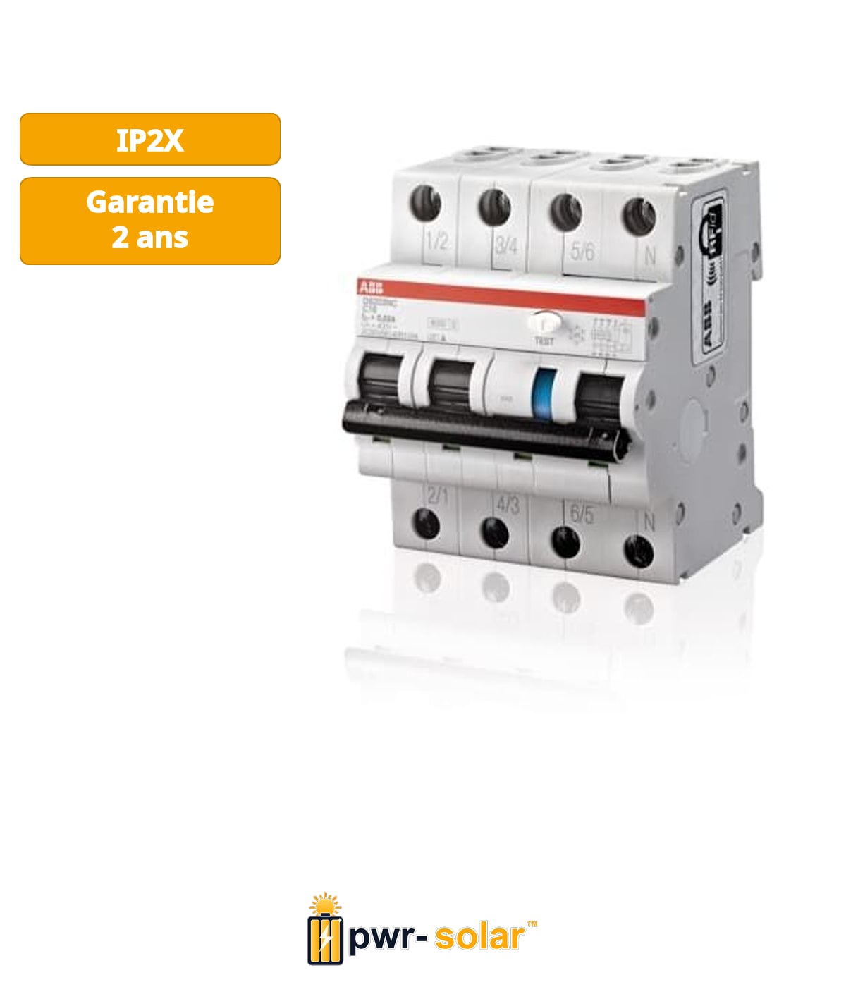 ABB DS203NC C20 A300 Disjoncteur à courant résiduel avec protection contre les surintensités
