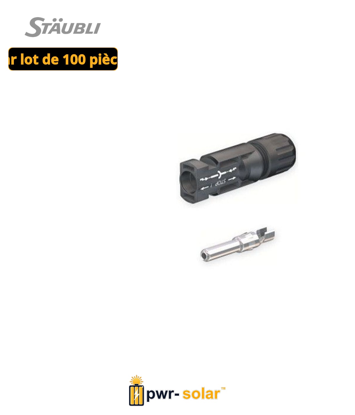 Stäubli Coupleur de câble mâle MC4 (7.0-8.8 mm)