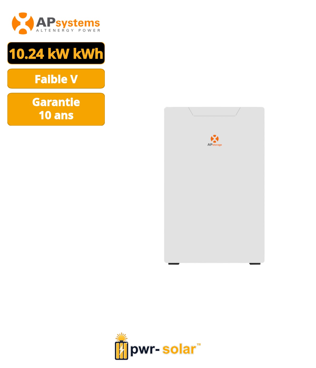 APSystems APbattery 10kWh Module de Batterie - Ignifuge