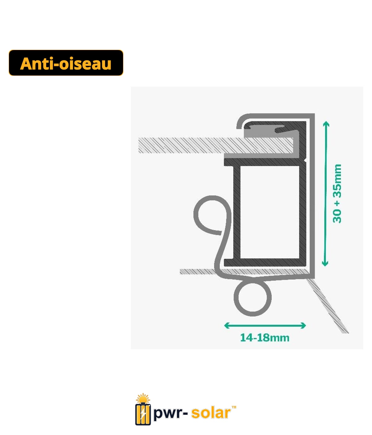 Van Valk Van Valk BirdBlocker clips 11x30x14 - 50 unités