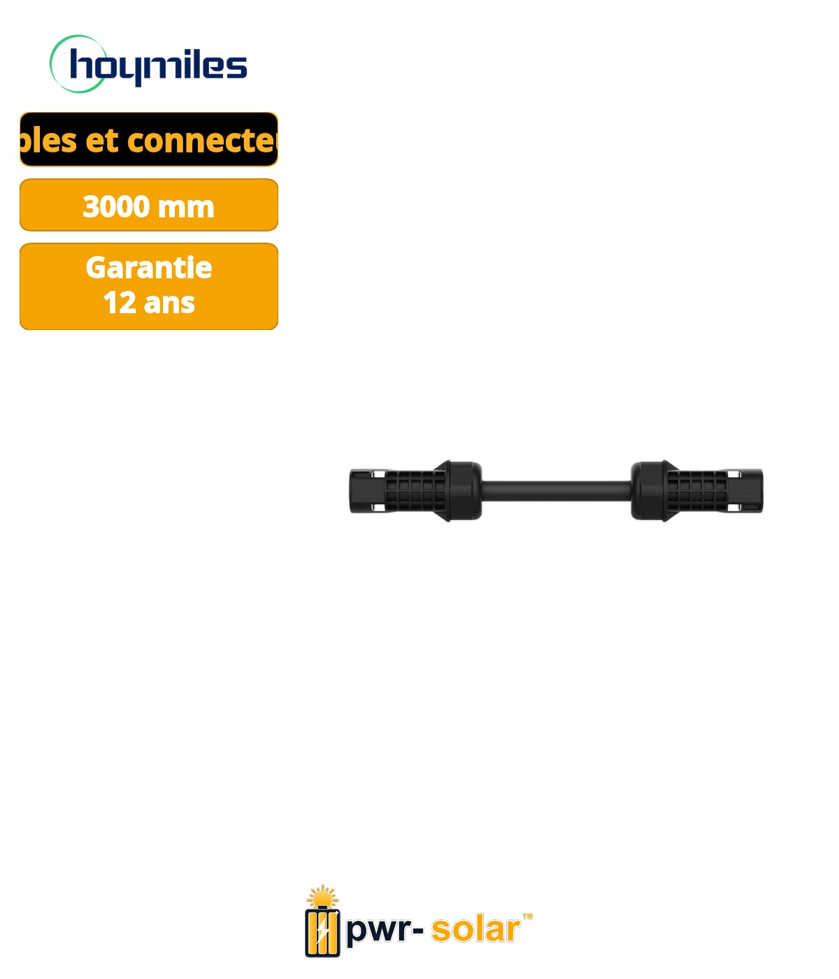 Hoymiles Flex-S3 Câble de Connexion HMS 3,0m (2.5mm²)