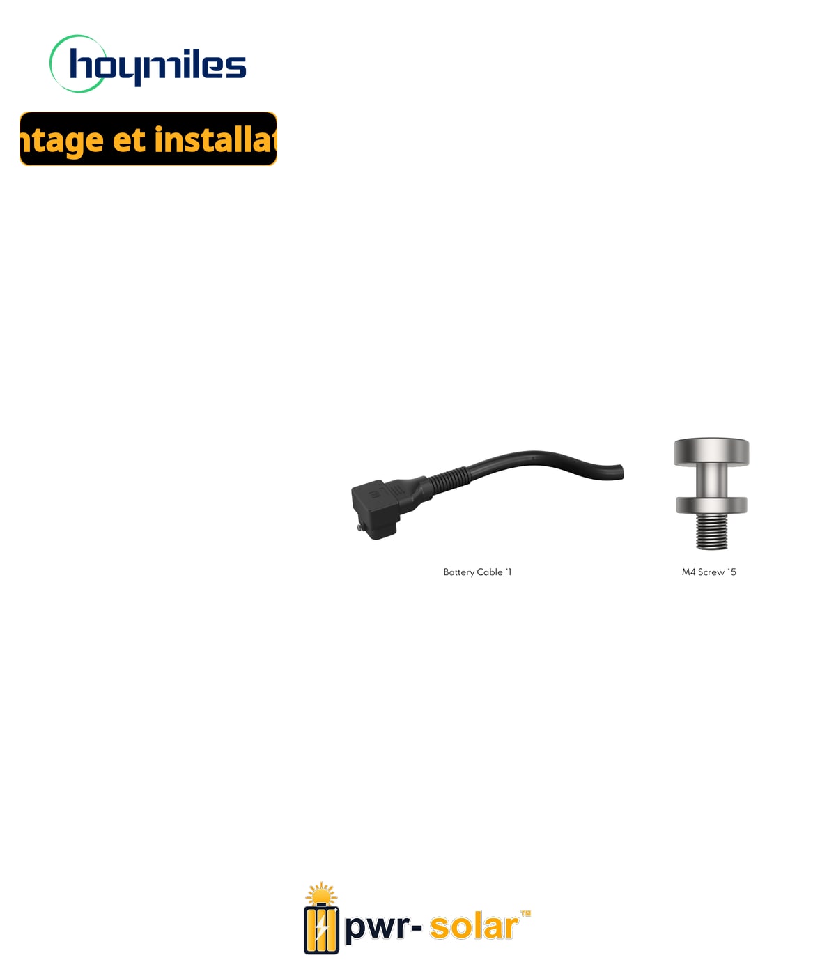 Hoymiles Accessoires d'Installation Parallèle HiOne-Tower