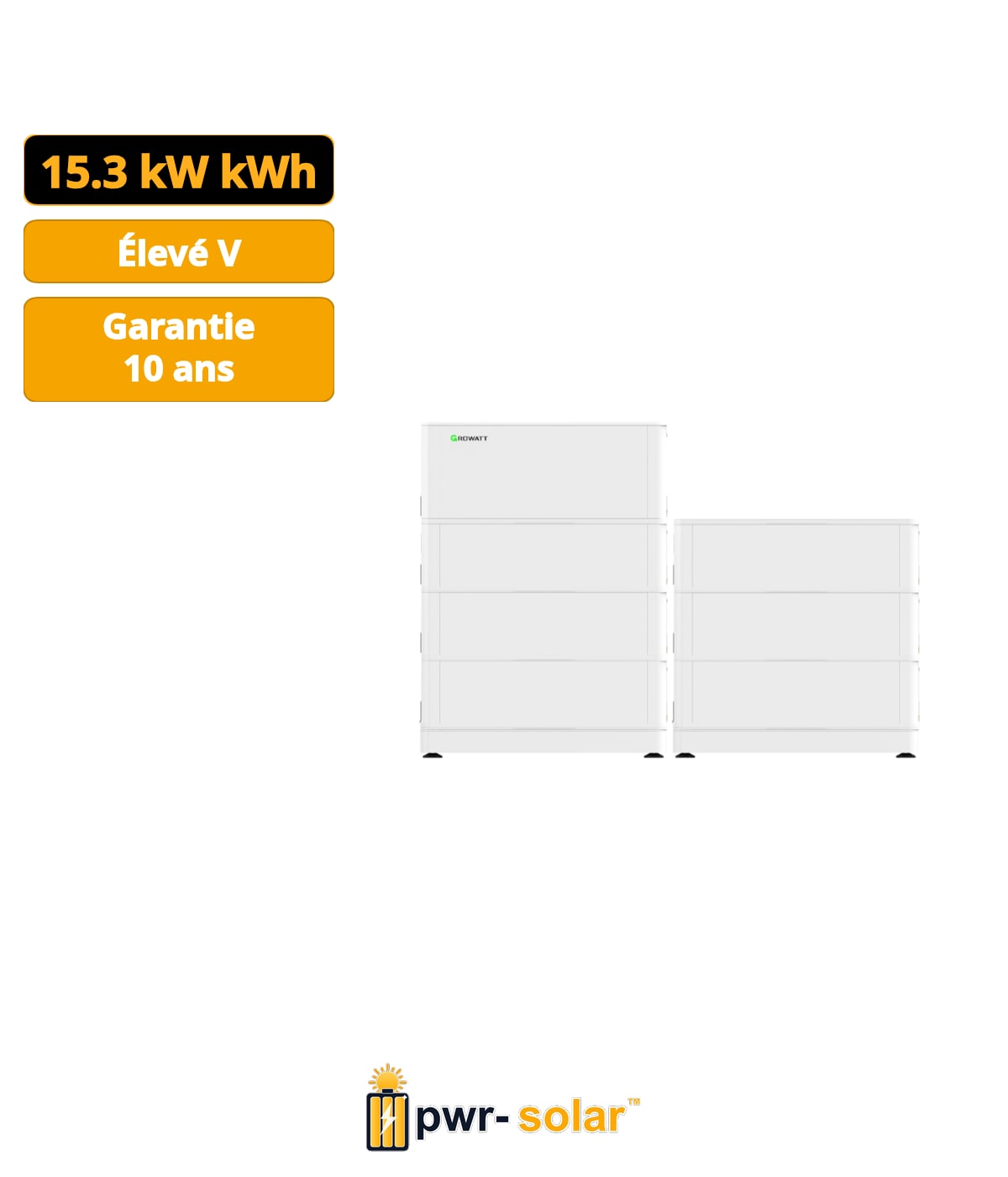 Système de batterie haute tension Growatt ARK15.3XH