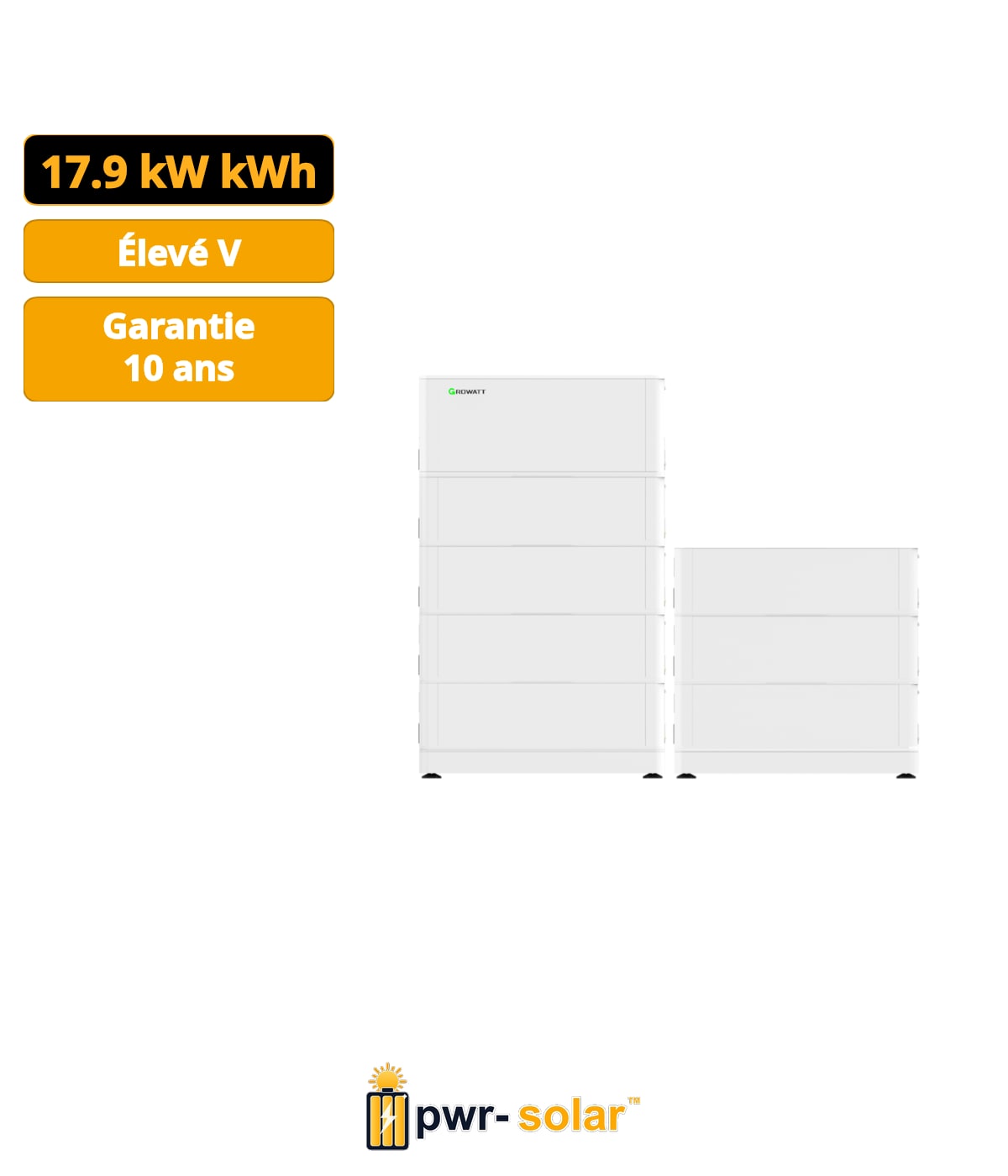 Système de batterie haute tension Growatt ARK17.9XH