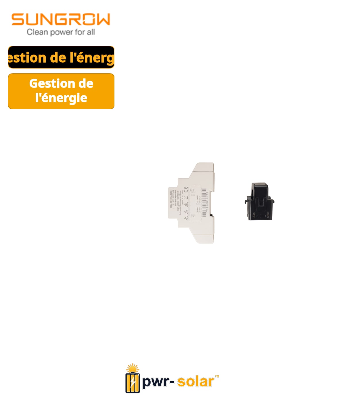 Sungrow Single Phase Meter S100